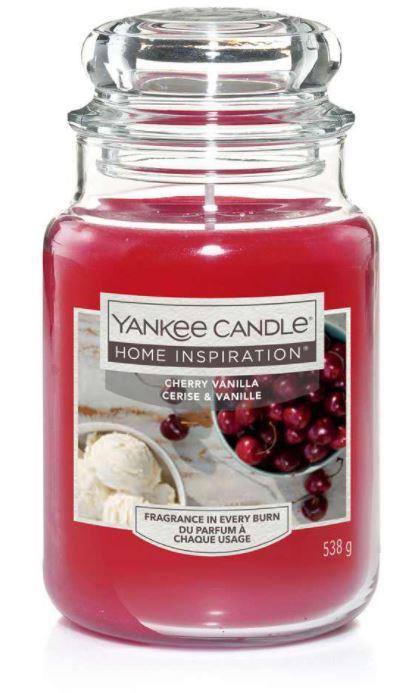 YANKEE CANDLE Yankee Candle Home Inspiration fragranza Cherry Vanilla (ciliegia e vaniglia) candela grande